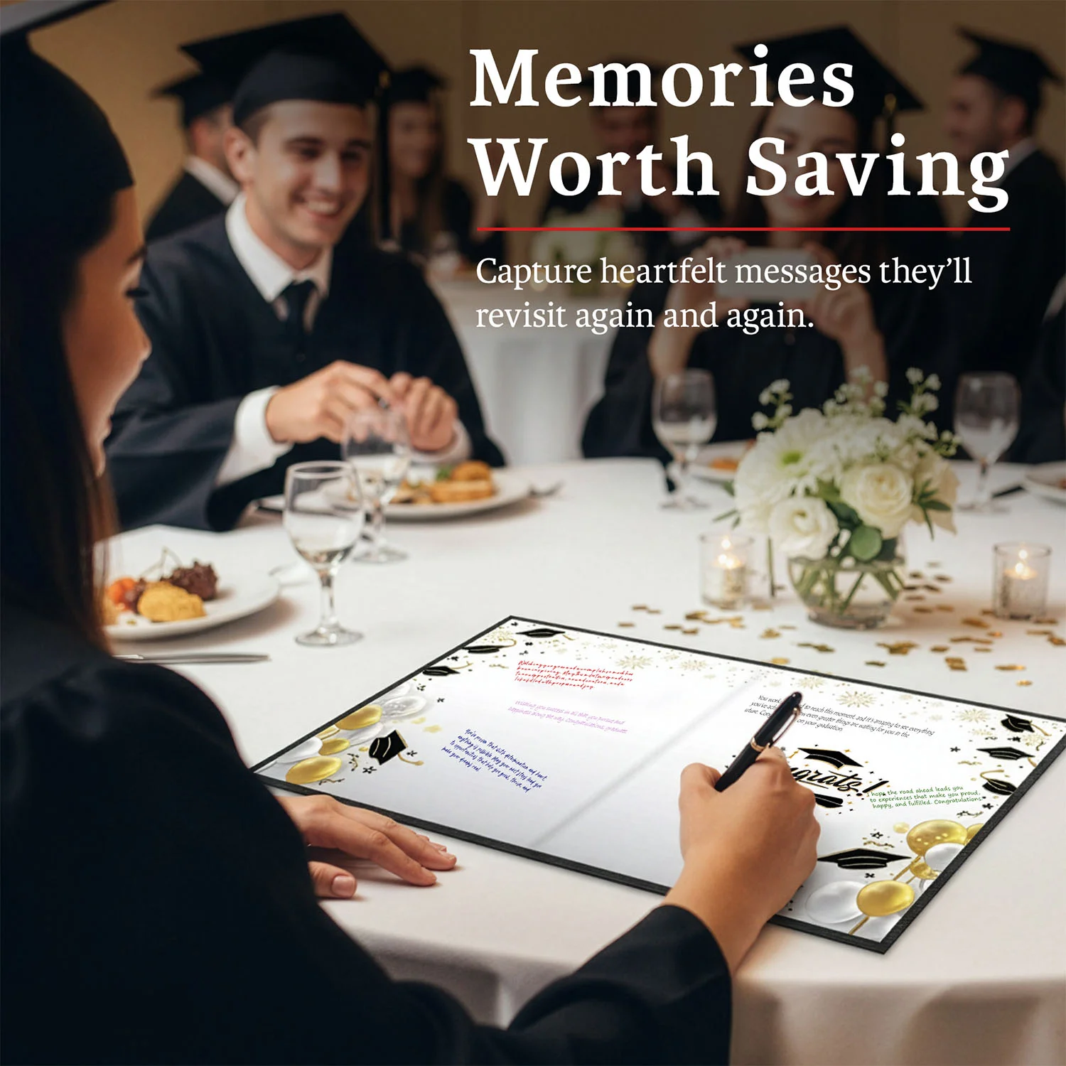 Graduation Guest Book Alternative – The Tassel Was Worth the Hassle (BLACK)